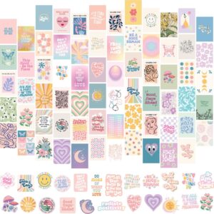 Artivo Danish Pastel Wall Collage Kit for Aesthetic Pictures 70 cards, for Teen, Girls Room Décor