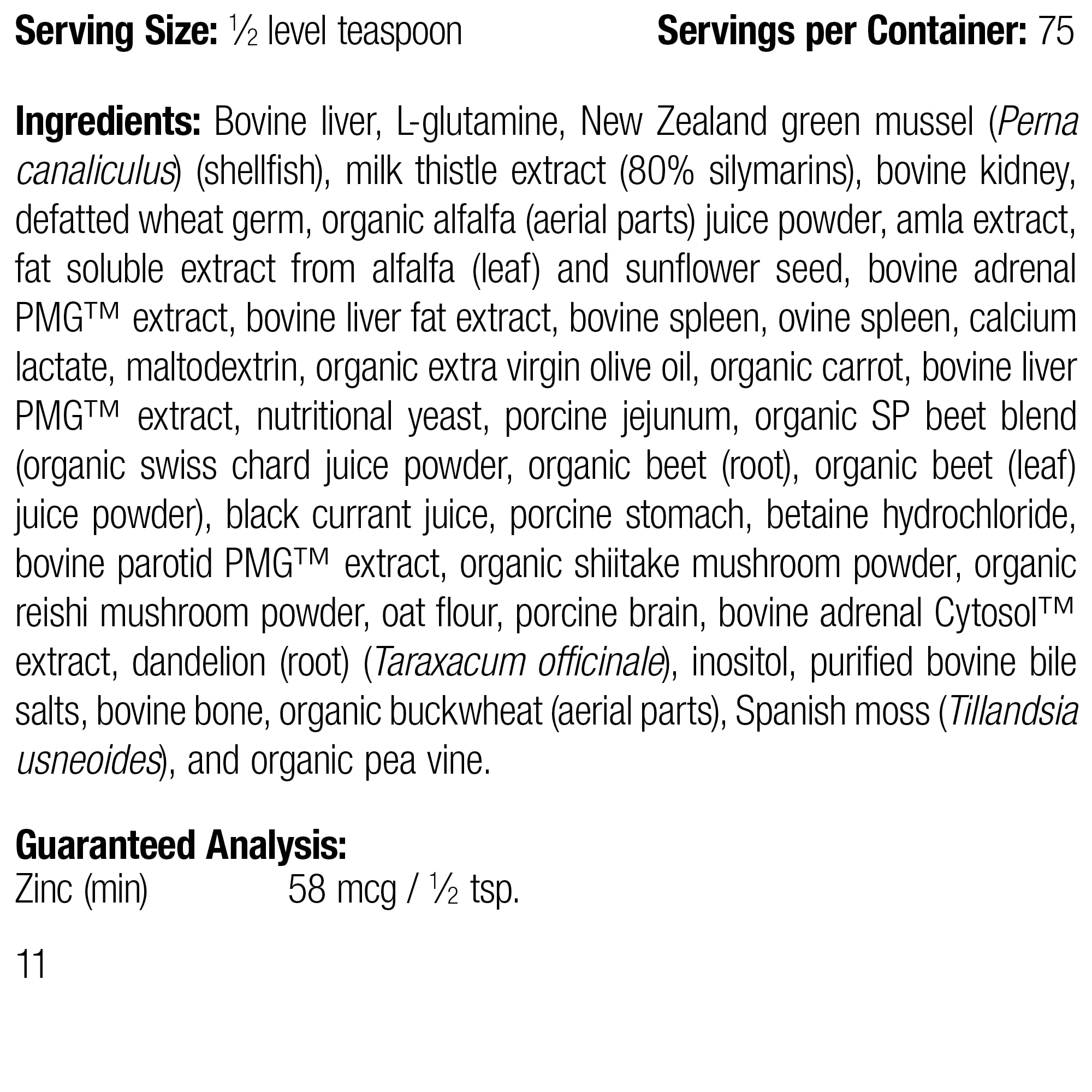 Standard Process Canine Dermal Support - Skin & Adrenal Gland Support Supplement - Comprehensive Skin Health Support Supplement for Dogs - Daily Immune & Liver Support Powder - 125 g