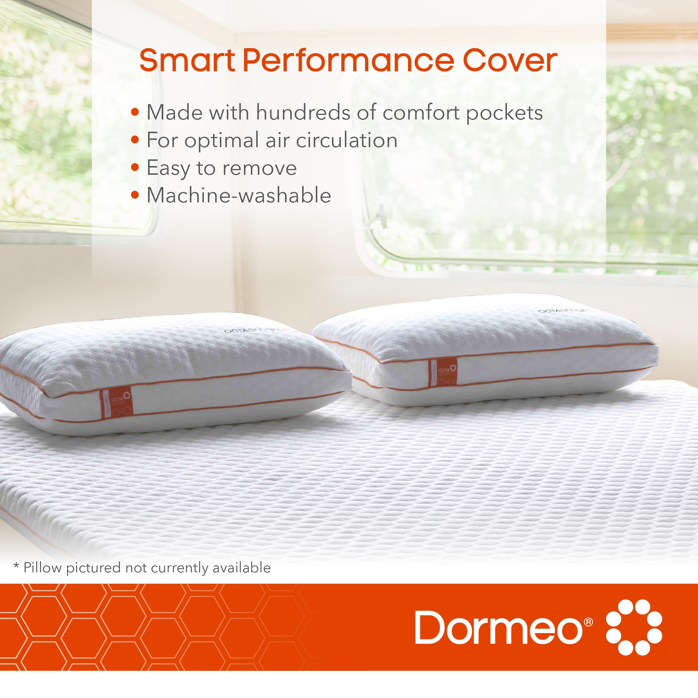 Dormeo RV King Mattress Topper - Relieving Octaspring Technology Mattress Topper - RV King Mattress Topper, Cooling Mattress Topper - 3 inch Mattress Topper King - RV King Mattress Toppers