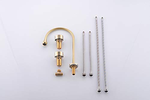 Bath Shower Faucet Deck Mounted Kitchen Fixture Wash Basin Tap Faucets Washing Hand Basin Brass Taps