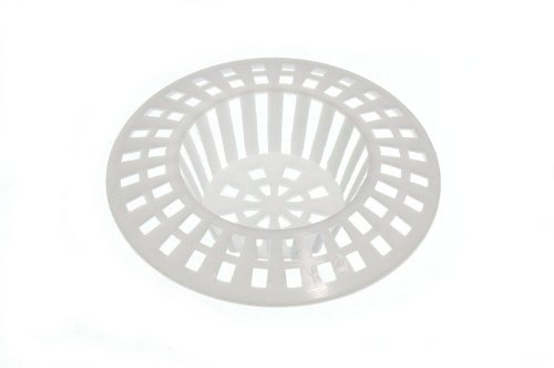 One Stop DIY 500 x BASIN BATH SINK STRAINERS ANTI CLOG HAIR WASTE TRAP WHITE 60MM NEW