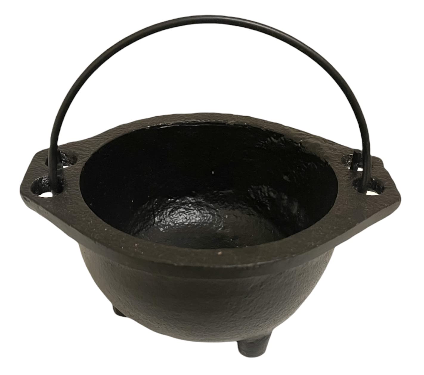 Crystalo - Cast Iron Cauldron Size- "D (5.5" D, Plain)