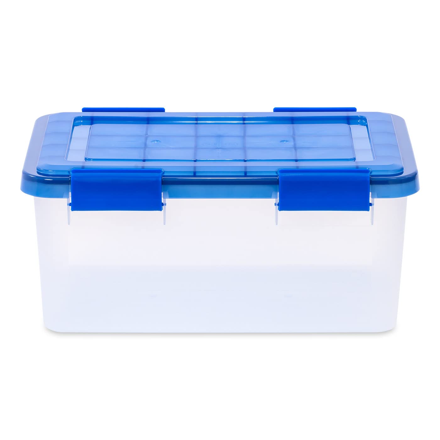 IRIS USA 5Pack 19qt WEATHERPRO Airtight Plastic Storage Bin with Lid and Seal and Secure Latching Buckles