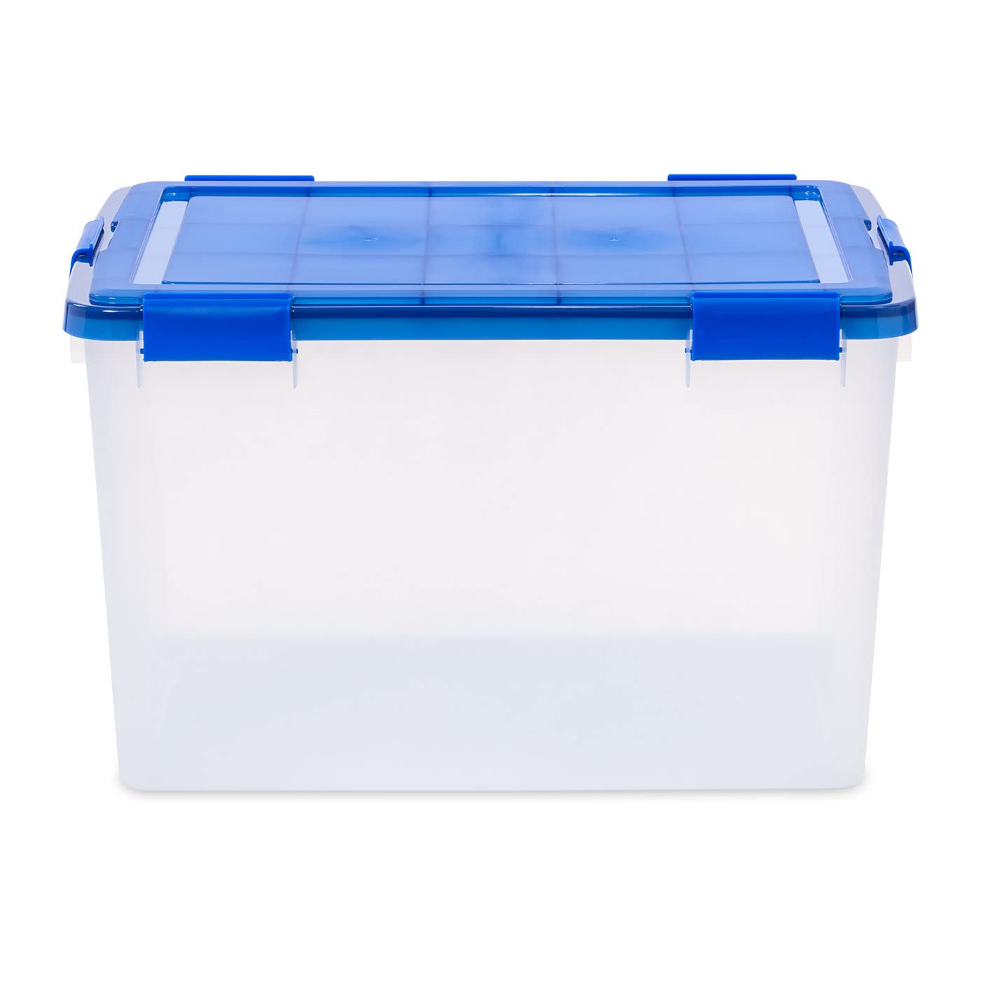 IRIS USA 3Pack 74qt WEATHERPRO Airtight Plastic Storage Bin with Lid and Seal and Secure Latching Buckles