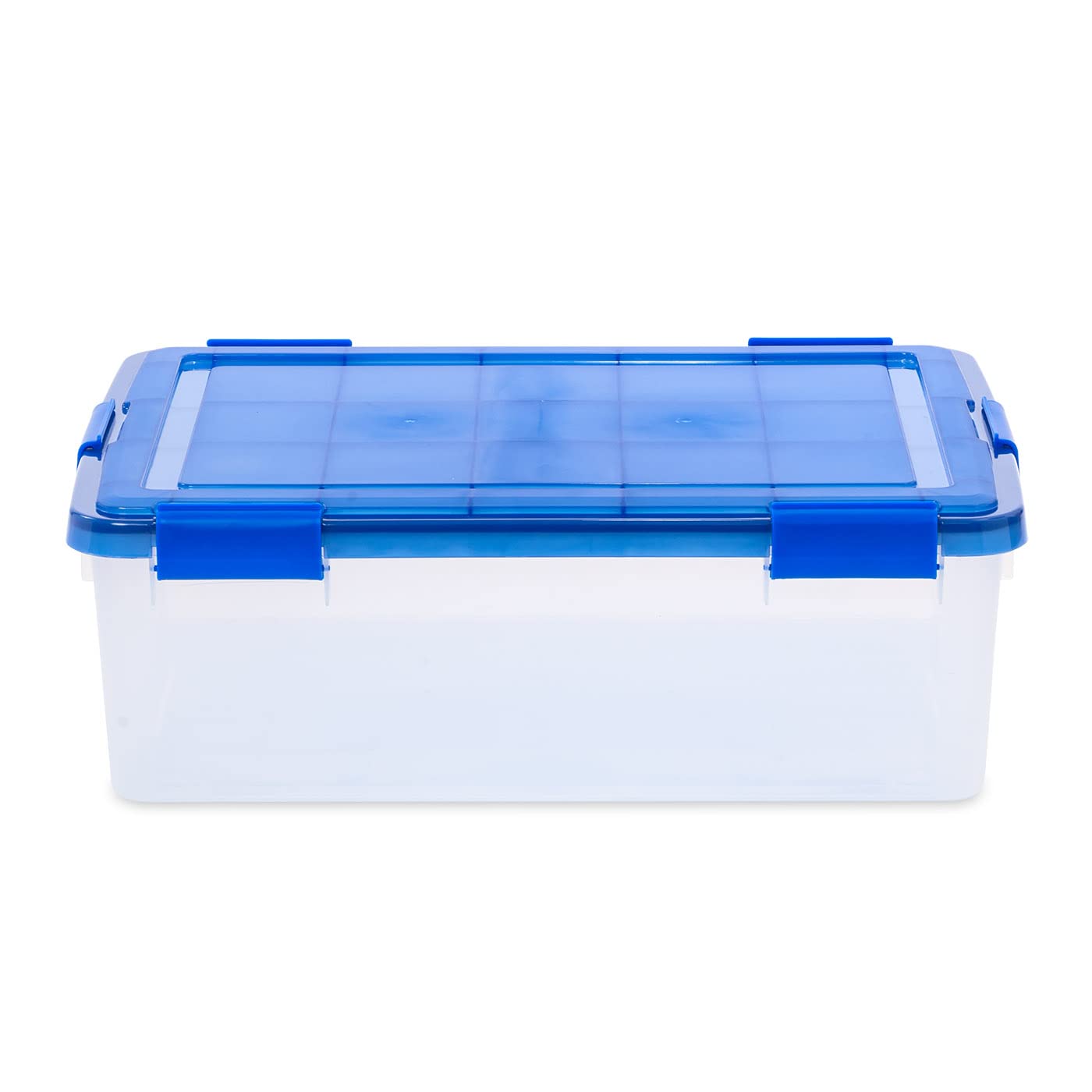 IRIS USA 3Pack 41qt WEATHERPRO Airtight Plastic Storage Bin with Lid and Seal and Secure Latching Buckles