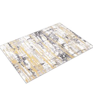 Rugshop Darwin Vintage Abstract Modern Area Rug 5' x 7' Yellow