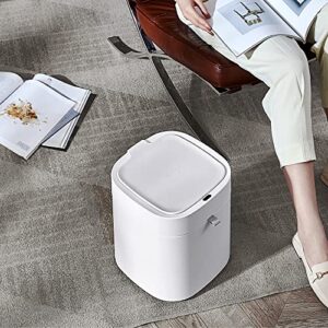 townew T Air X White 3.5 Gallon Smart Trash Can | Diaper Pail | Self-Sealing, Motion Activated, Rechargeable, Small