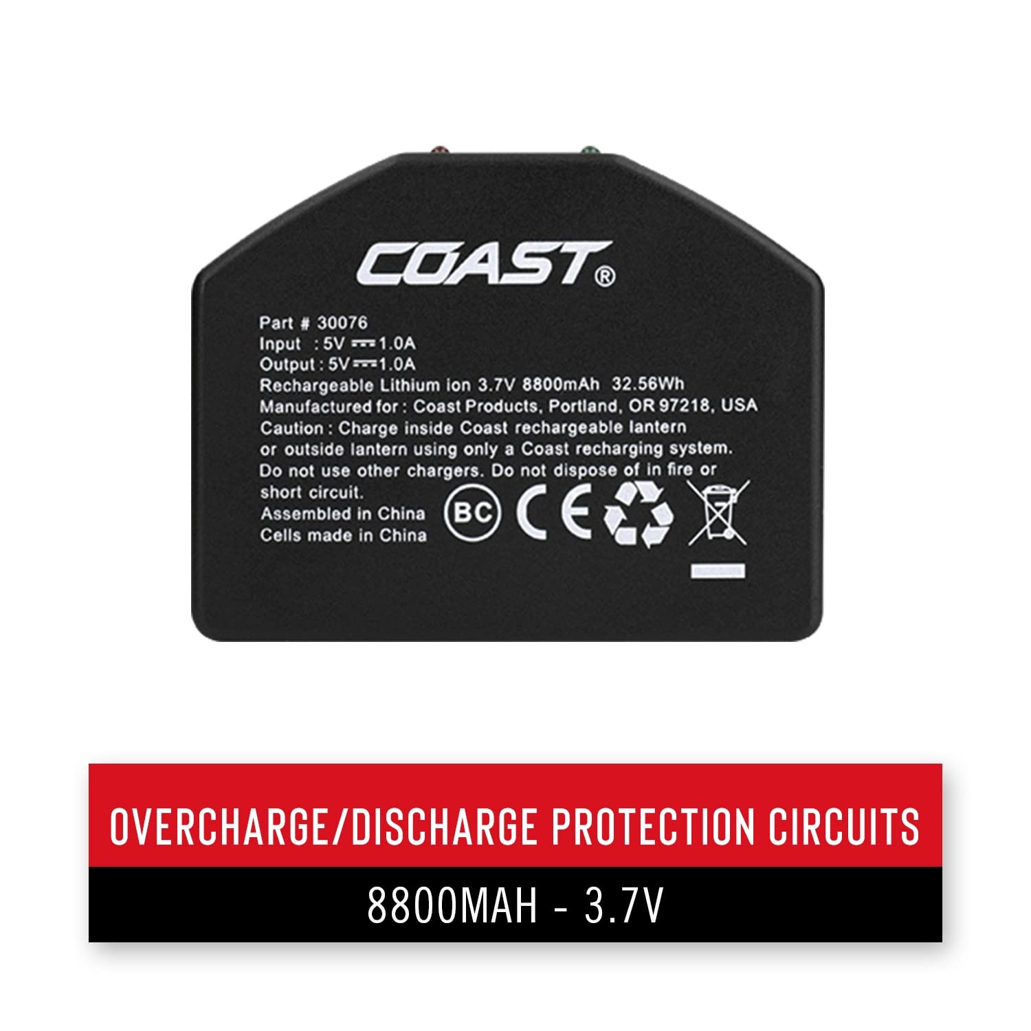 Coast ZX1010 Zithion-X USB Rechargeable Battery