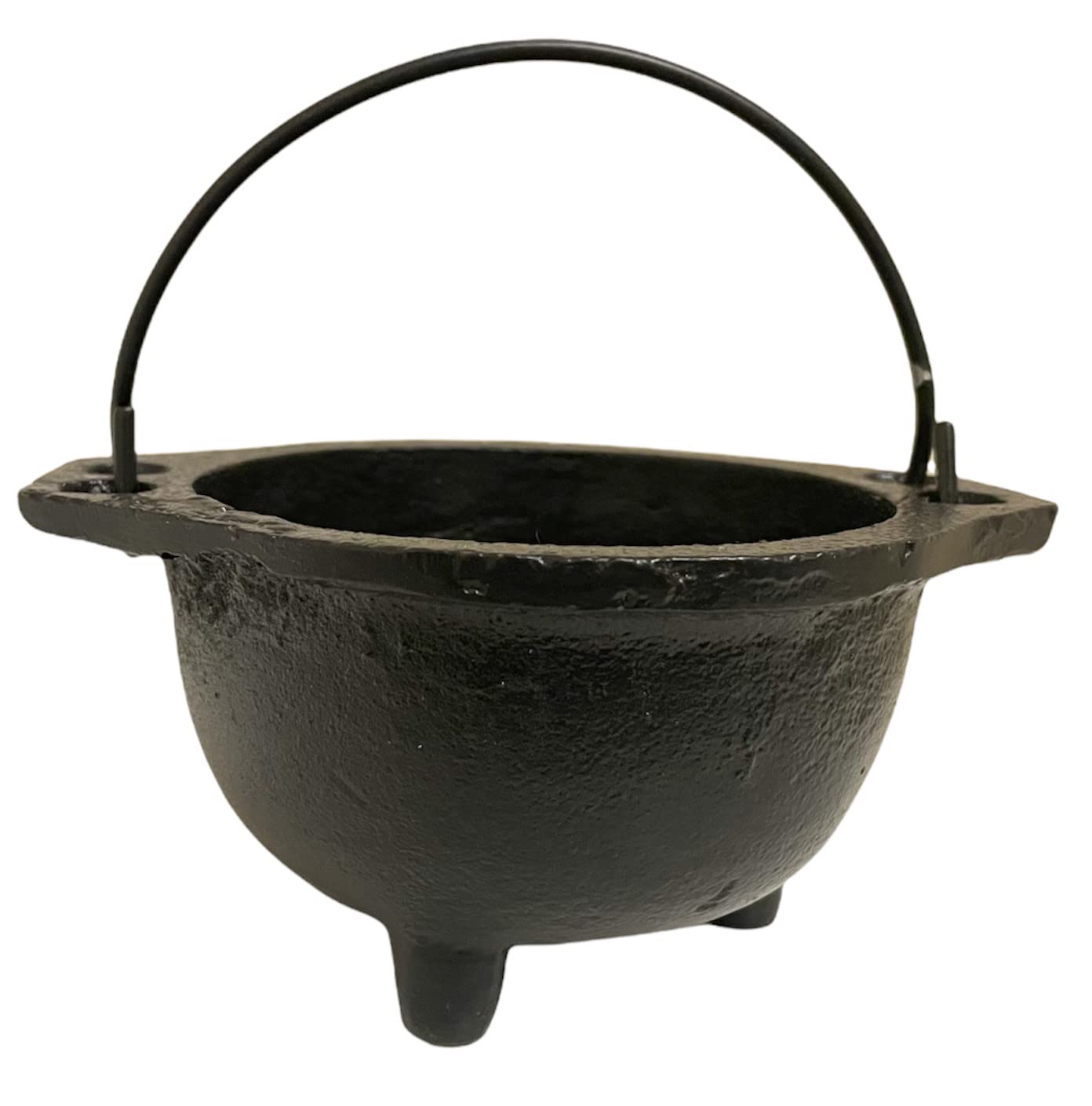 Crystalo - Cast Iron Cauldron Size- "D (5.5" D, Plain)