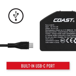 Coast ZX1010 Zithion-X USB Rechargeable Battery