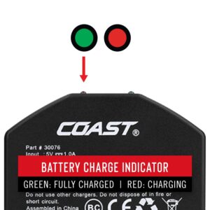 Coast ZX1010 Zithion-X USB Rechargeable Battery