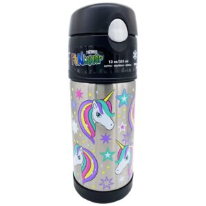 thermos 12 oz funtainer bottle - unicorns & rainbows