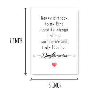 Daughter-In-Law Birthday Card - Amazing Daughter-In-Law Gift - Birthday Card Daughter-In-Law - Funny Daughter-In-Law Card - Card For Daughter-In-Law Birthday