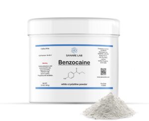 benzocain powder 100 g (3.5 oz), 99% purity