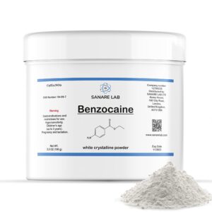 Benzocain Powder 100 g (3.5 oz), 99% Purity