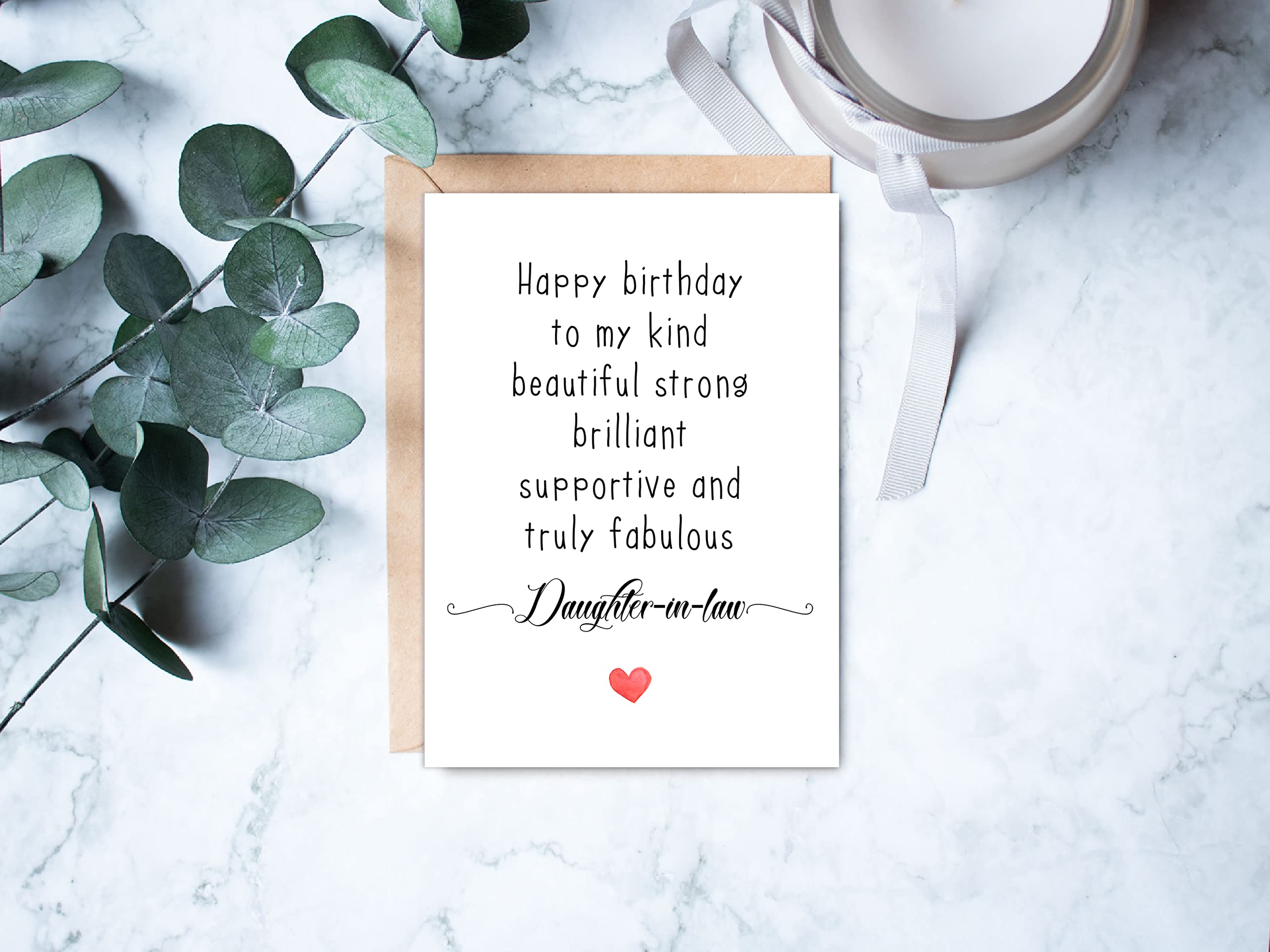 Daughter-In-Law Birthday Card - Amazing Daughter-In-Law Gift - Birthday Card Daughter-In-Law - Funny Daughter-In-Law Card - Card For Daughter-In-Law Birthday