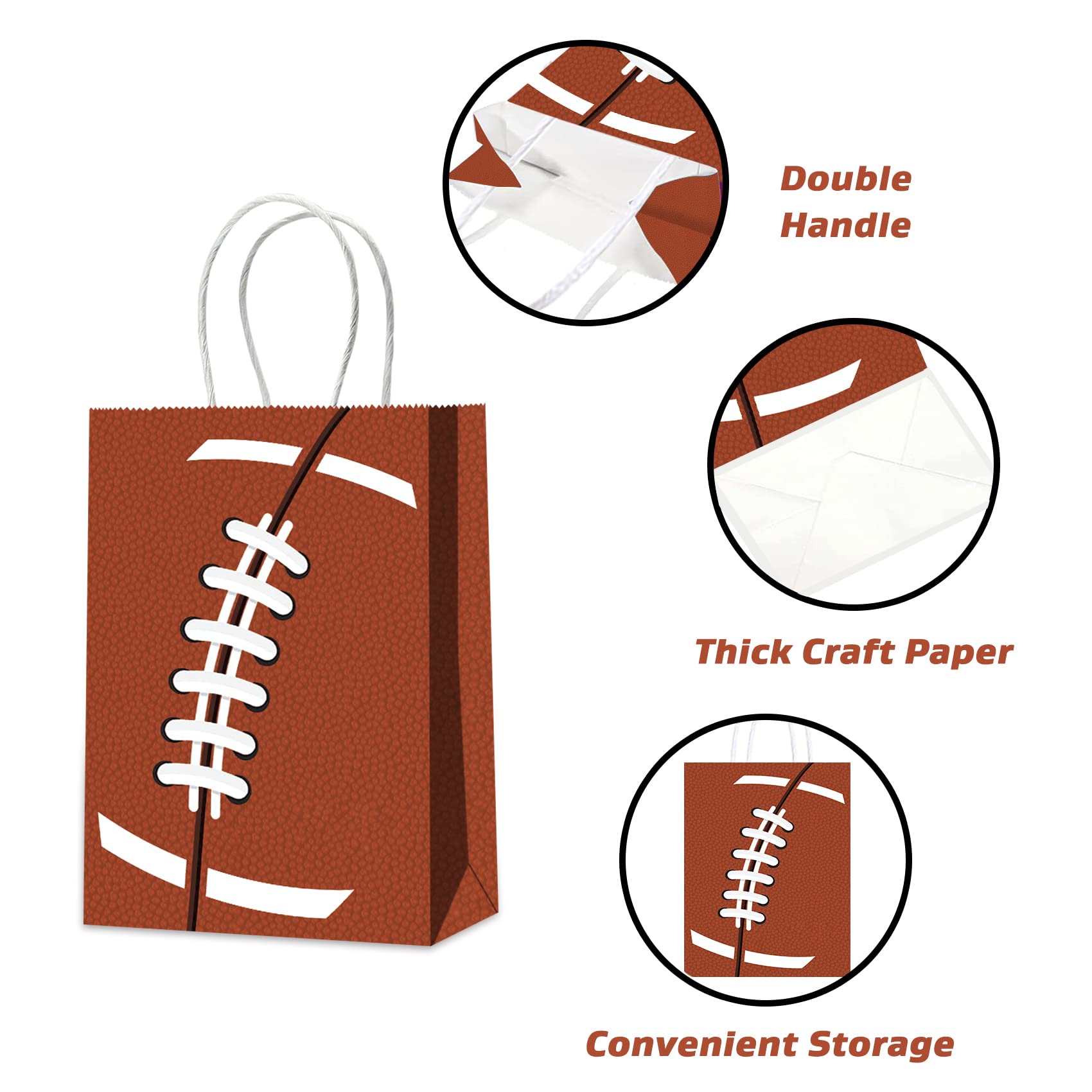 16 PCS Football Party Bags