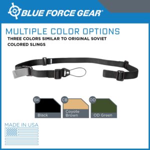 Blue Force Gear Standard Sling | 2 Point Sling Adjusts for Carrying Positions | 45-55 inches (OD Green)