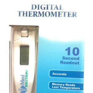 Med Solutions Digital Thermometer (Oral, Rectal or Underarm) 10 Second Readout