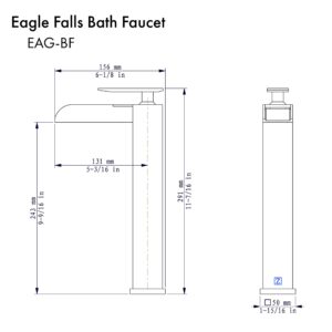 ZLINE Eagle Falls Bath Faucet in Polished Gold (EAG-BF-PG)