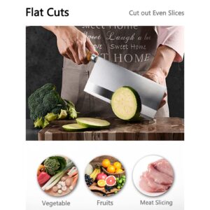 SELECT MASTER Chinese Chef Knife, Big Vegetable Cleaver, Chinese Cleaver Knife and High Carbon Steel with Non-slip Ergonomic Handle for Home and Restaurant