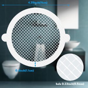 PPKKAI，30 Pack Disposable Shower Drain Hair Catcher，Shower Drain Dog Hair Catcher，Mesh Filter Sink Strainer Stickers，Bathtub Drain for Kitchen Bathroom