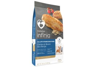 infinia | all life stages dog chicken & brown rice comfort care digestive dog food | 30 pound (30 lb) bag