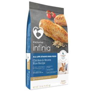 Infinia | All Life Stages Dog Chicken & Brown Rice Comfort Care Digestive Dog Food | 30 Pound (30 LB) Bag