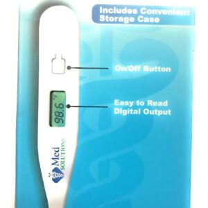 Med Solutions Digital Thermometer (Oral, Rectal or Underarm) 10 Second Readout