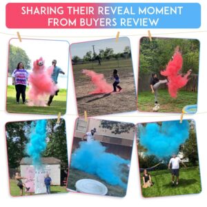 Gender Reveal Soccer Ball with Powder, Revelacion de Sexo de Bebe 2 Big Bags of Pink and Blue Gender Reveal Powder for Boy or Girl Baby Gender Reveal Ideas