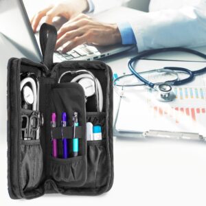 Damero Hard Stethoscope Case Holds 2 Stethoscopes, Stethoscope Carrying Case Compatible with 3M Littmann/ADC/Omron/MDF Stethoscope and Accessories, Blue Cats