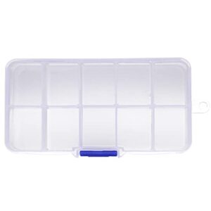 Craft County Plastic Bead Organizer – Clear – Customizable Compartments – Perfect for Organizing Small Items