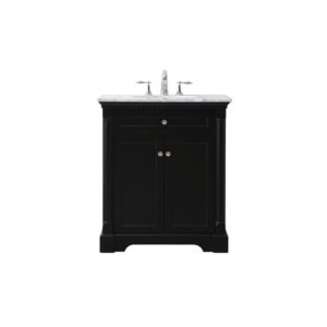 Elegant Decor Indoor Modern Under Sink Bathroom Fixtures Storage Organizer Cabinet 36 inch Single Bathroom Vanity - Teak