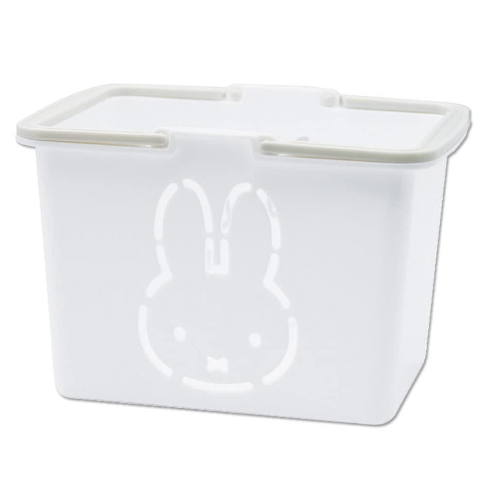 Tees Factory MF-5542224WH Miffy Mini Color Basket, White, Approx. H 3.1 x W 4.6 x D 3.3 inches (8 x 11.7 x 8.5 cm)