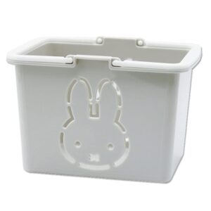 Tees Factory MF-5542224WH Miffy Mini Color Basket, White, Approx. H 3.1 x W 4.6 x D 3.3 inches (8 x 11.7 x 8.5 cm)