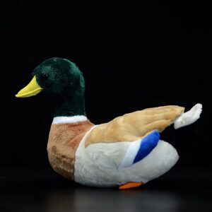 Nohito Kawaii Realistic Mallard Duck Plush Toy Stuffed Animal Lifelike Green Duck Plushie Pillow Doll Home Decoration 12.2" Long (Mallard Duck)