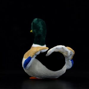 Nohito Kawaii Realistic Mallard Duck Plush Toy Stuffed Animal Lifelike Green Duck Plushie Pillow Doll Home Decoration 12.2" Long (Mallard Duck)