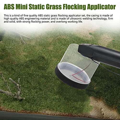 Geevorks Flocking Kit Static Grass Applicator Kit 3-5mm,Static Flocking Applicator for Flocking in Small Area/Sand Table Construction Model