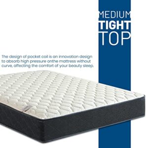 Treaton,9-Inch Medium Firm Memory Foam to Give You The Best Sleep Hybrid Mattress,Compatible with Adjustable Bed, Twin, Black.