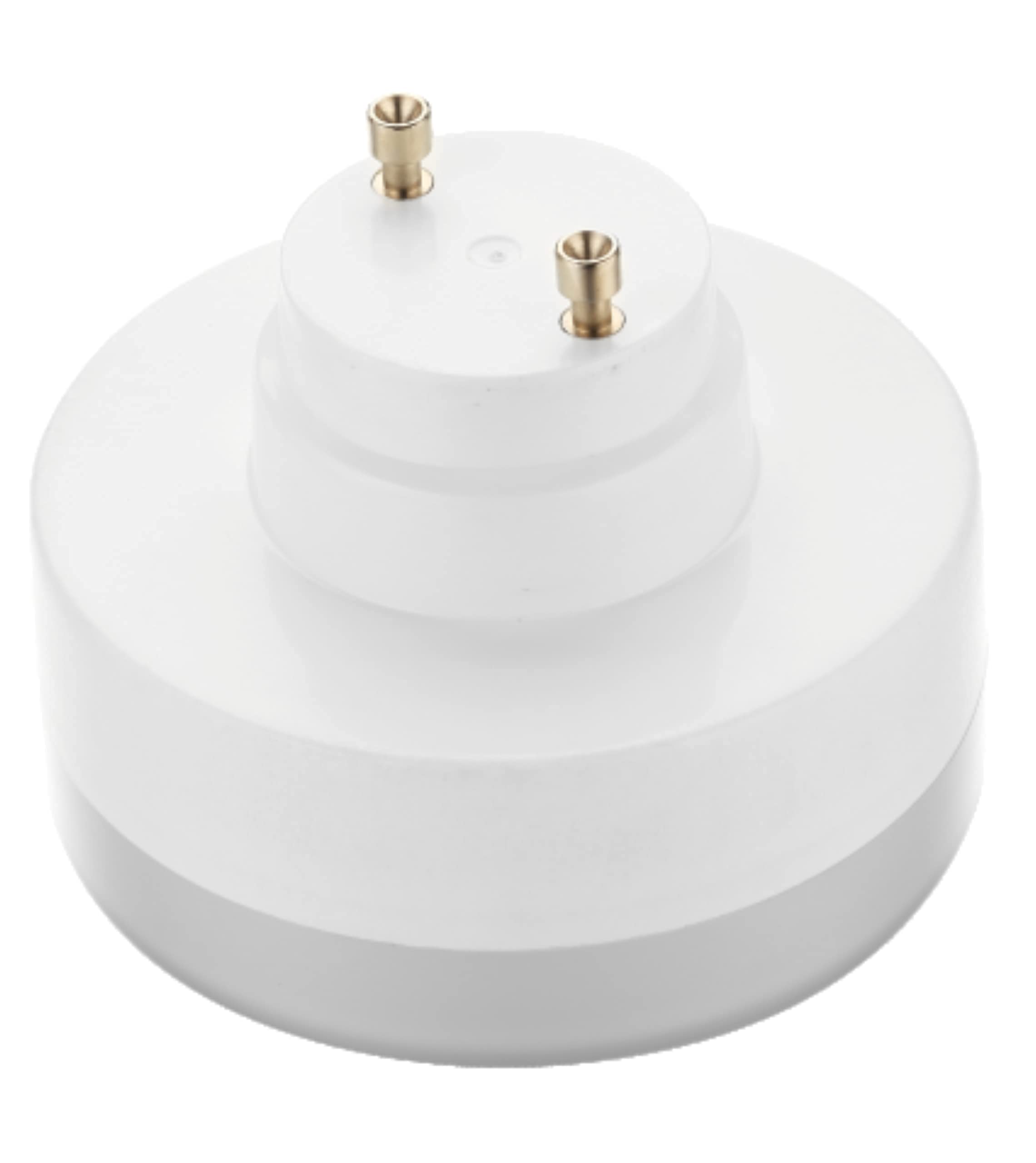 Legental 10w LED Puck GU24 Squat Light Bulb,18w Low Profile Spring CFL Equivalent,25000hrs Lifespan,1000LM,Cool White(5000K),120-277V, Damp Location Suitable,UL Listed, 2 Pack