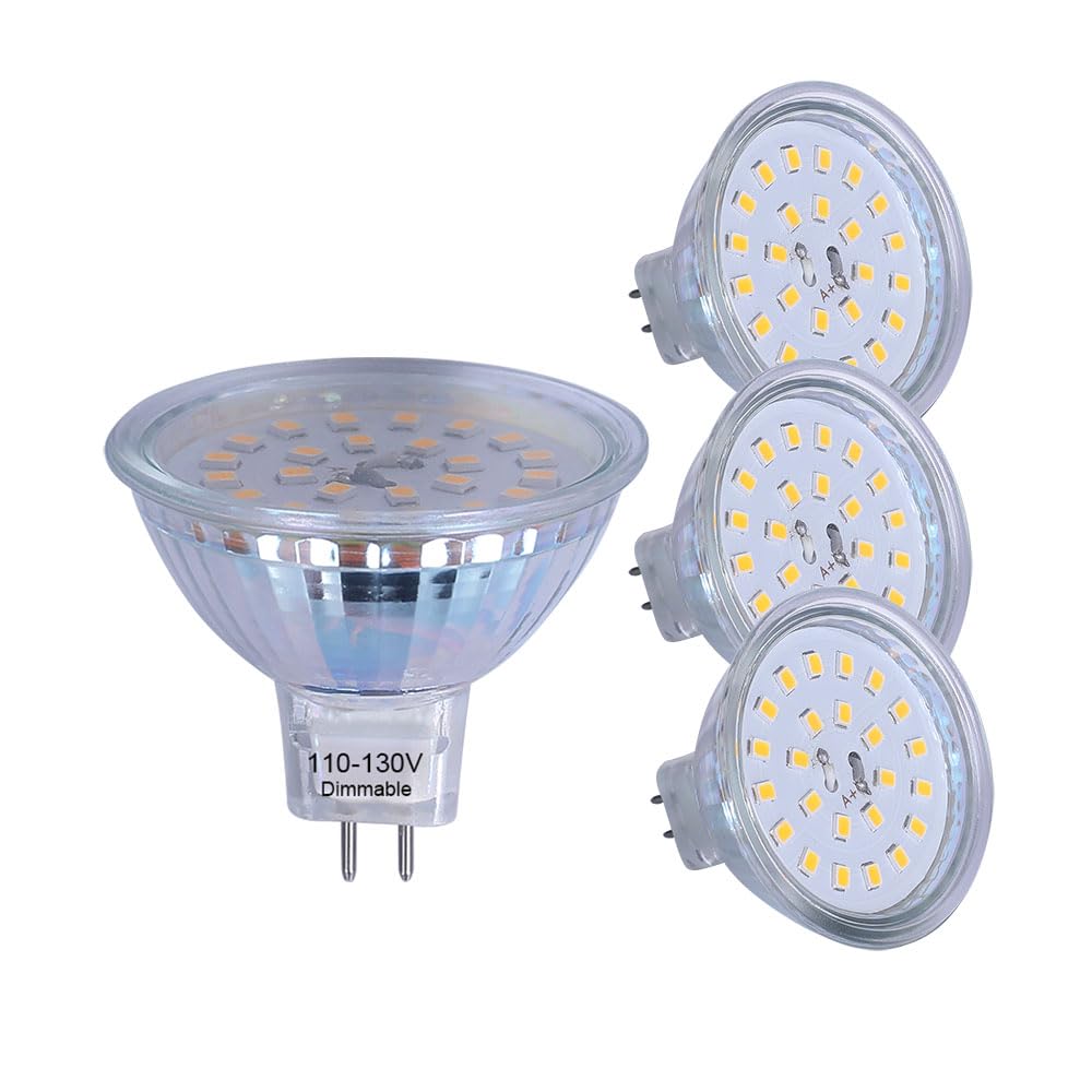 ukzboss mr16 led Bulb dimmable 120v 110V 5w 2700K Warm White Soft White Spot Light Equivalent to 50w Halogen Bulb for Tracking Light MR16 Fixture