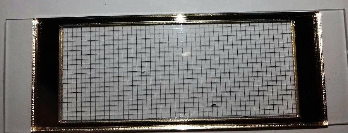 Yantra Gridded Sedgewick-Rafter Counting Cell with Case - Few GRIDS Missing