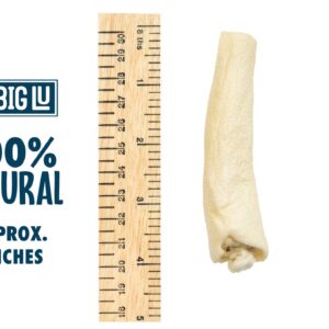 Big Lu - Cow Tail Dog Chews, All-Natural Grass-Fed Beef, Single Ingredient Treats, Rawhide-Free, 4-Inch Sticks (12 Sticks)