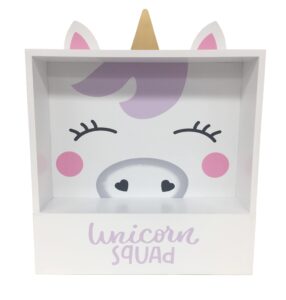 heritage kids figural unicorn wall décor shelf, 14.25" hx11.8 wx3 d