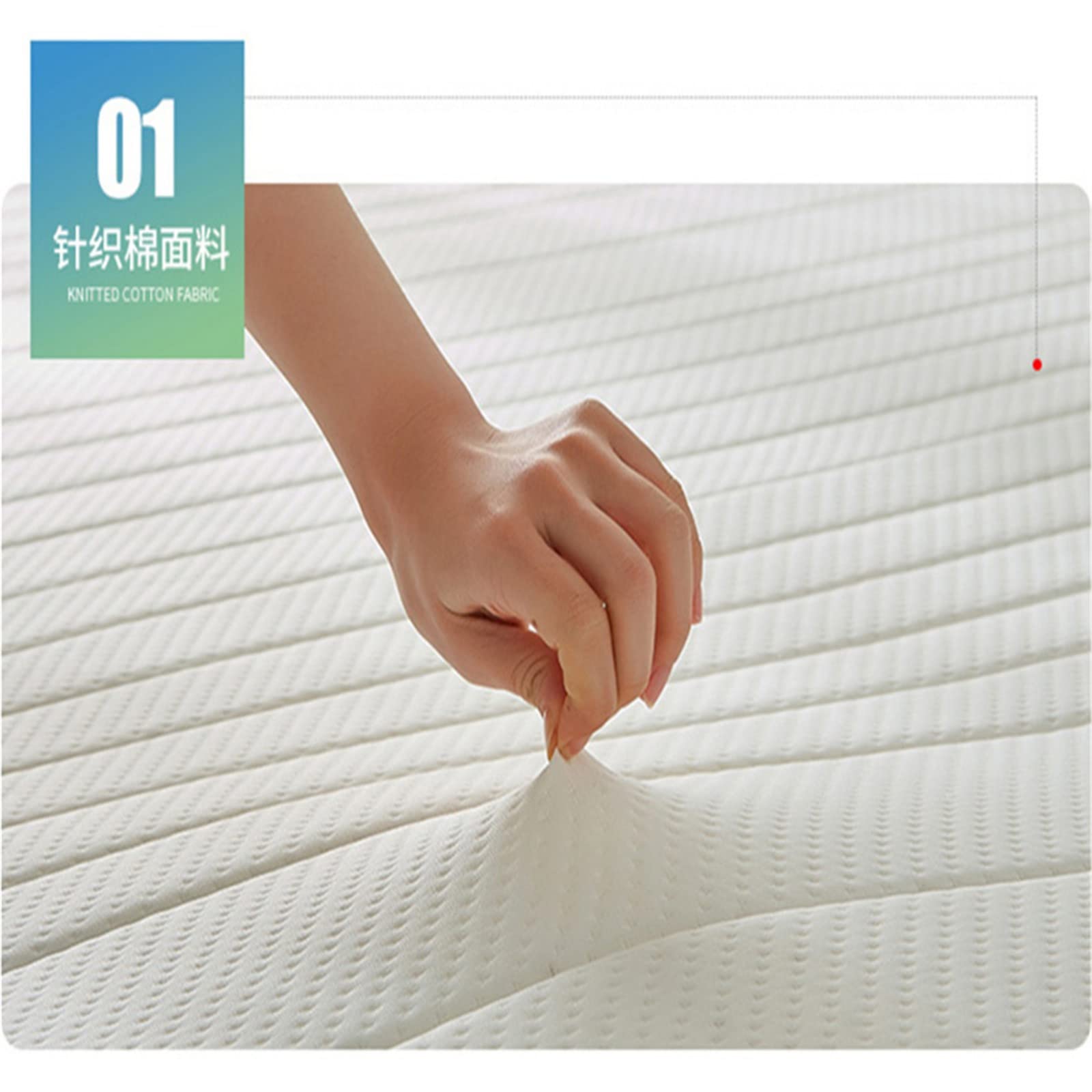 xqwz Breathable Latex Mattress Pure Green Latex Mattress Topper Soft Foldable Floor Tatami Adult Double Thicken Comfortable Soft Foam Mattress Coverbaibaibaibai10.28