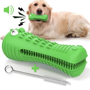 Dealhub Dog Chew Toy, Natural Rubber Dog Toothbrush Aggressive Chewers, for Medium to Large Dogs, Squeaky Dog Toy, Extremely Durable Dog Toy