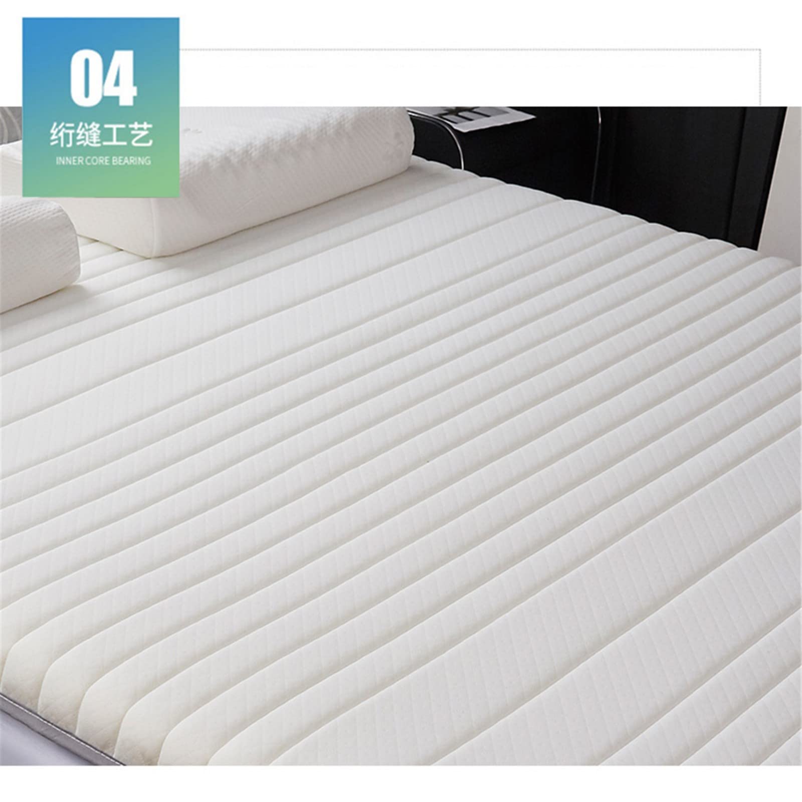 xqwz Breathable Latex Mattress Pure Green Latex Mattress Topper Soft Foldable Floor Tatami Adult Double Thicken Comfortable Soft Foam Mattress Coverbaibaibaibai10.28