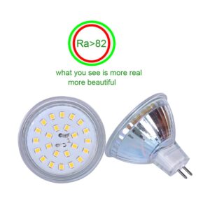 ukzboss mr16 led Bulb dimmable 120v 110V 5w 2700K Warm White Soft White Spot Light Equivalent to 50w Halogen Bulb for Tracking Light MR16 Fixture