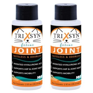 trixsyn feline - naturally alleviate discomfort, promote healthy joints, support mobility and cartilage function for cats 2-pack 60 day supply