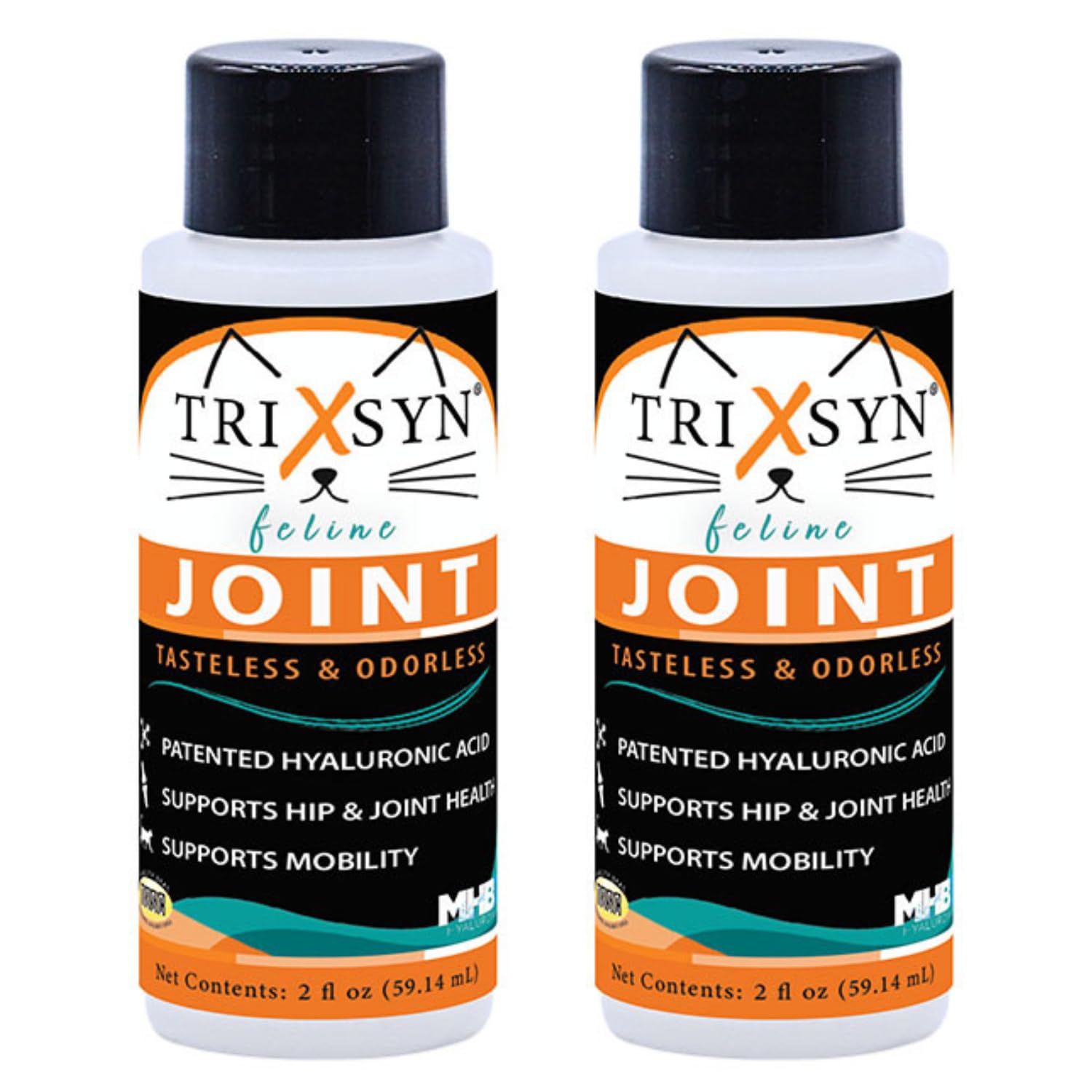 TRIXSYN Feline - Naturally Alleviate Discomfort, Promote Healthy Joints, Support Mobility and Cartilage Function for Cats 2-Pack 60 Day Supply